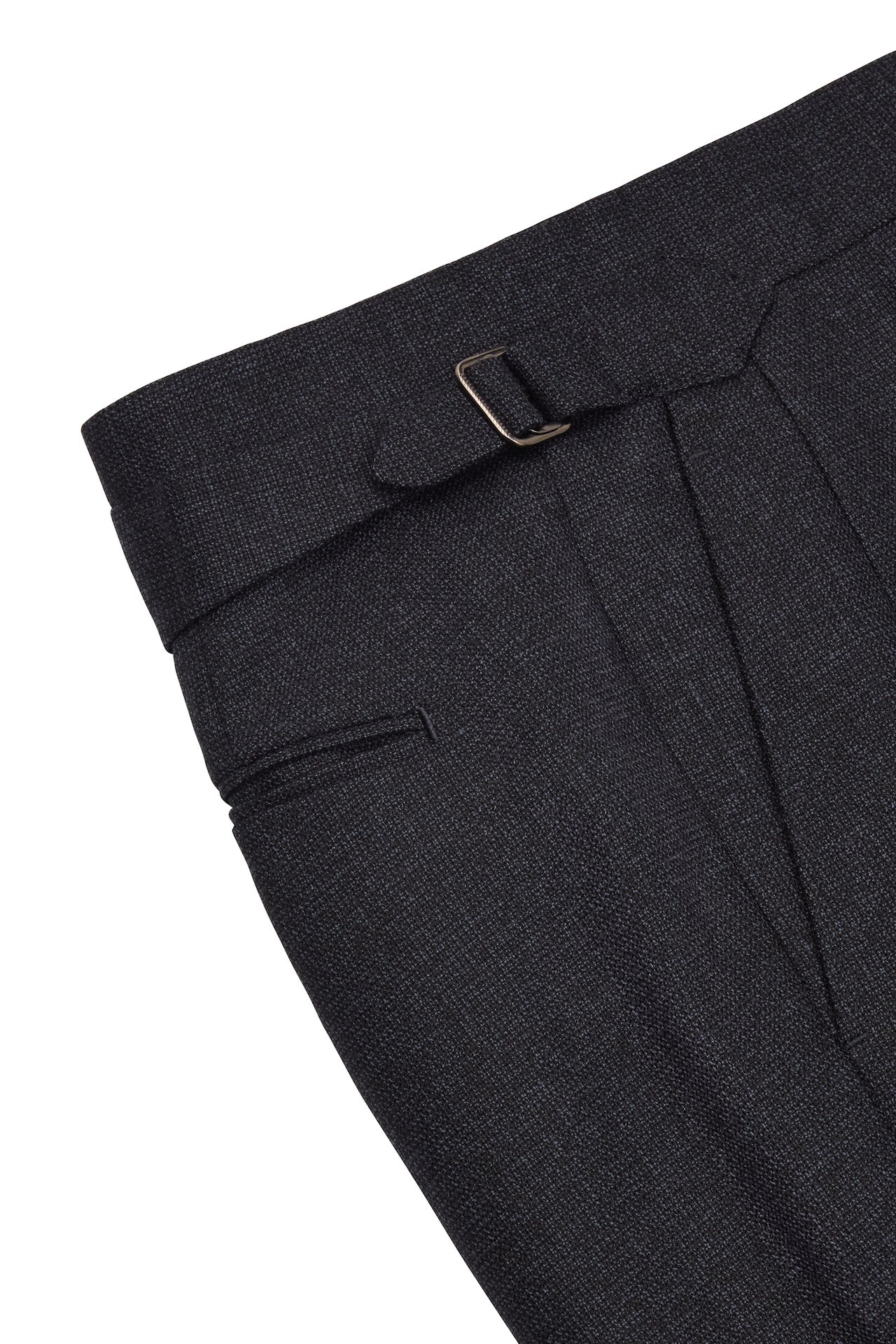 Navy Semi Plain Single Breasted Suit - Image 8