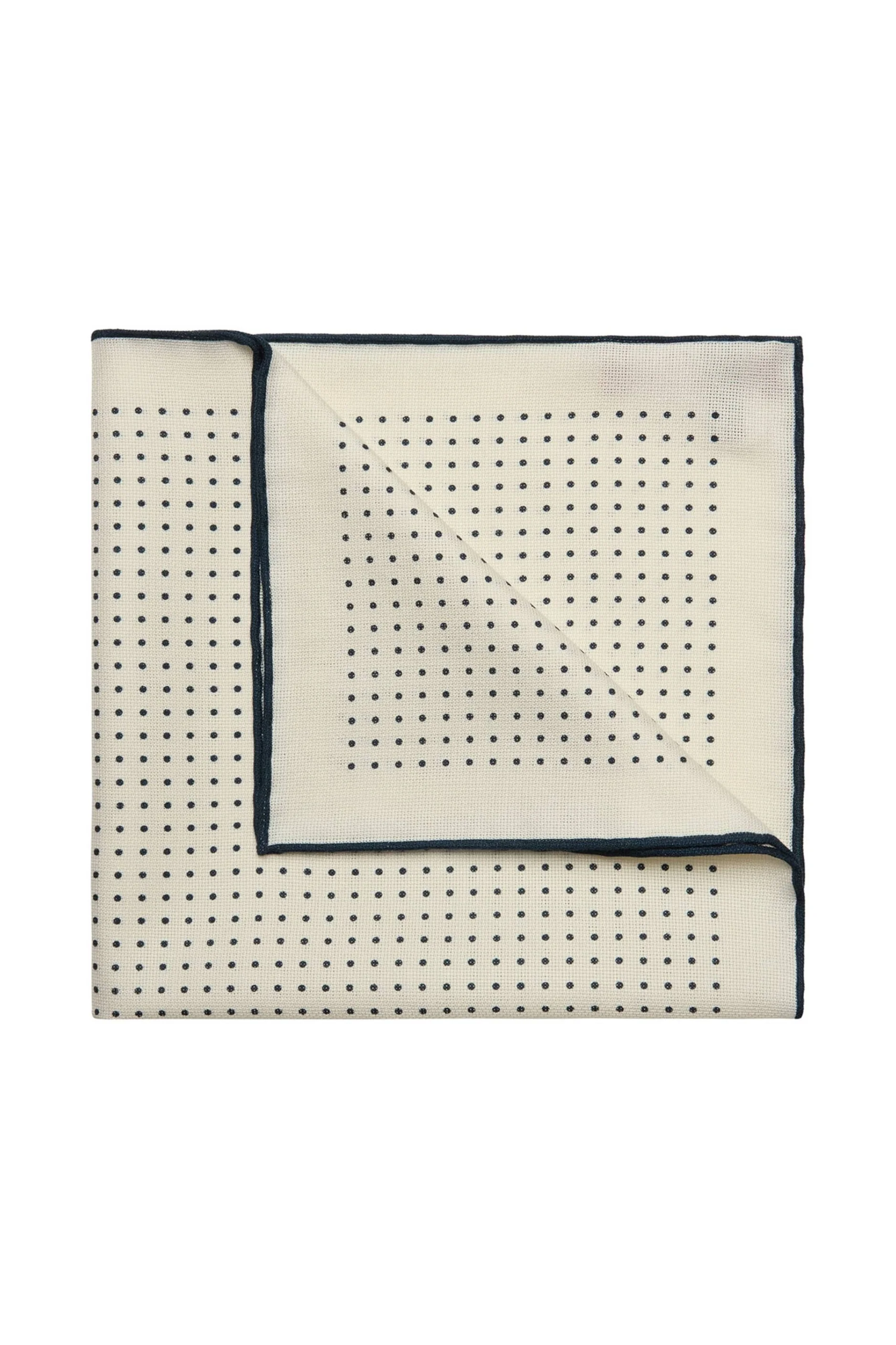 Spot Silk Hopsack Pocket Square - Image 4