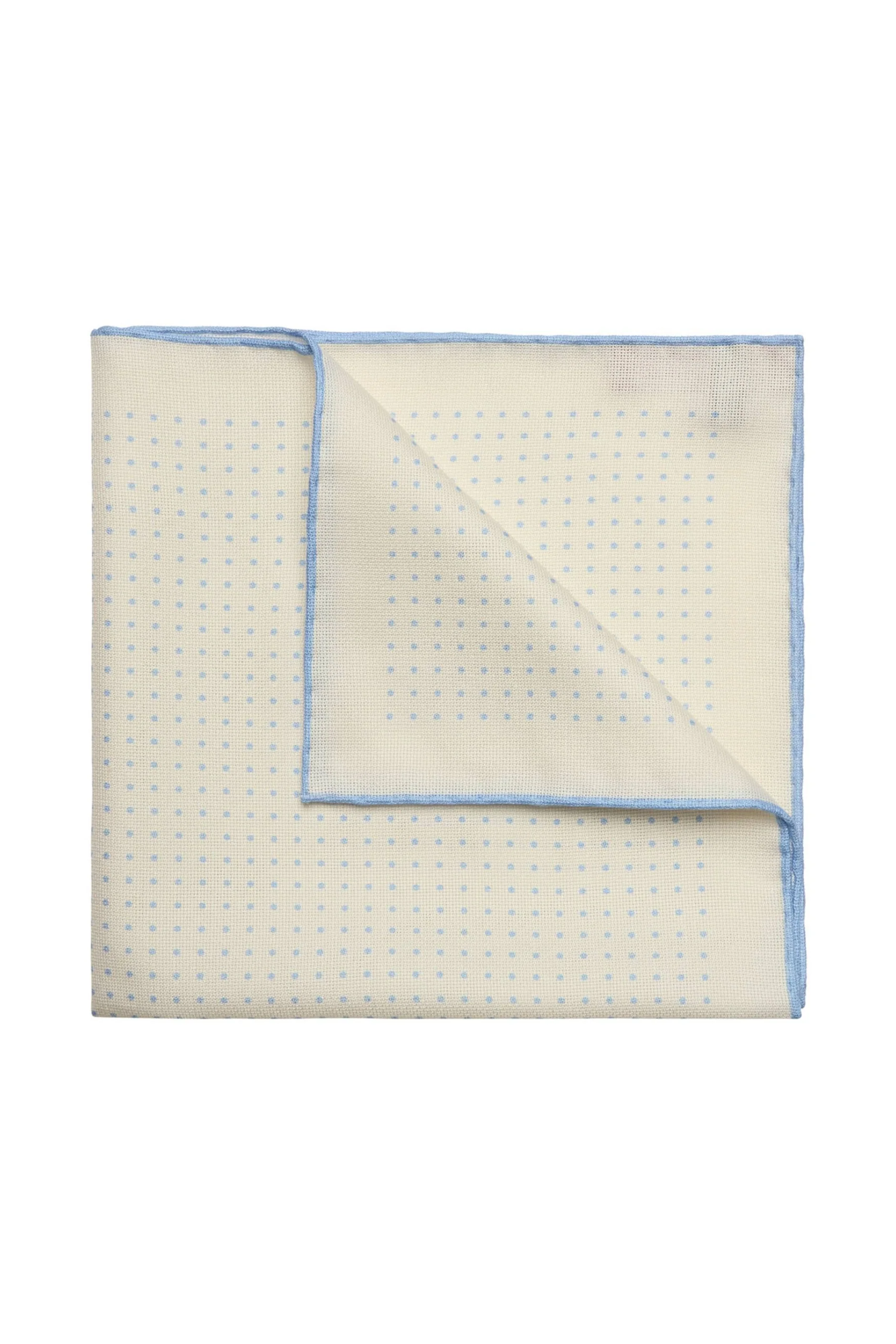 Spot Silk Hopsack Pocket Square - Image 5