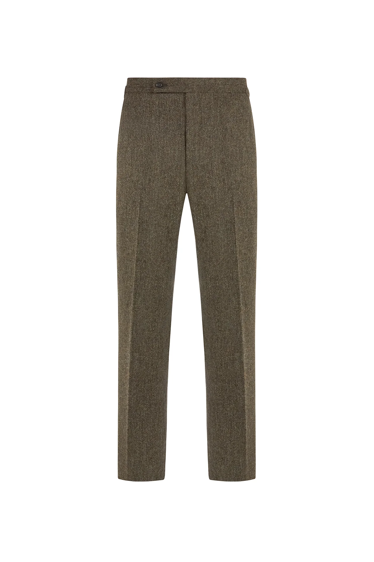 Brown Tweed Single Breasted Suit - Image 3