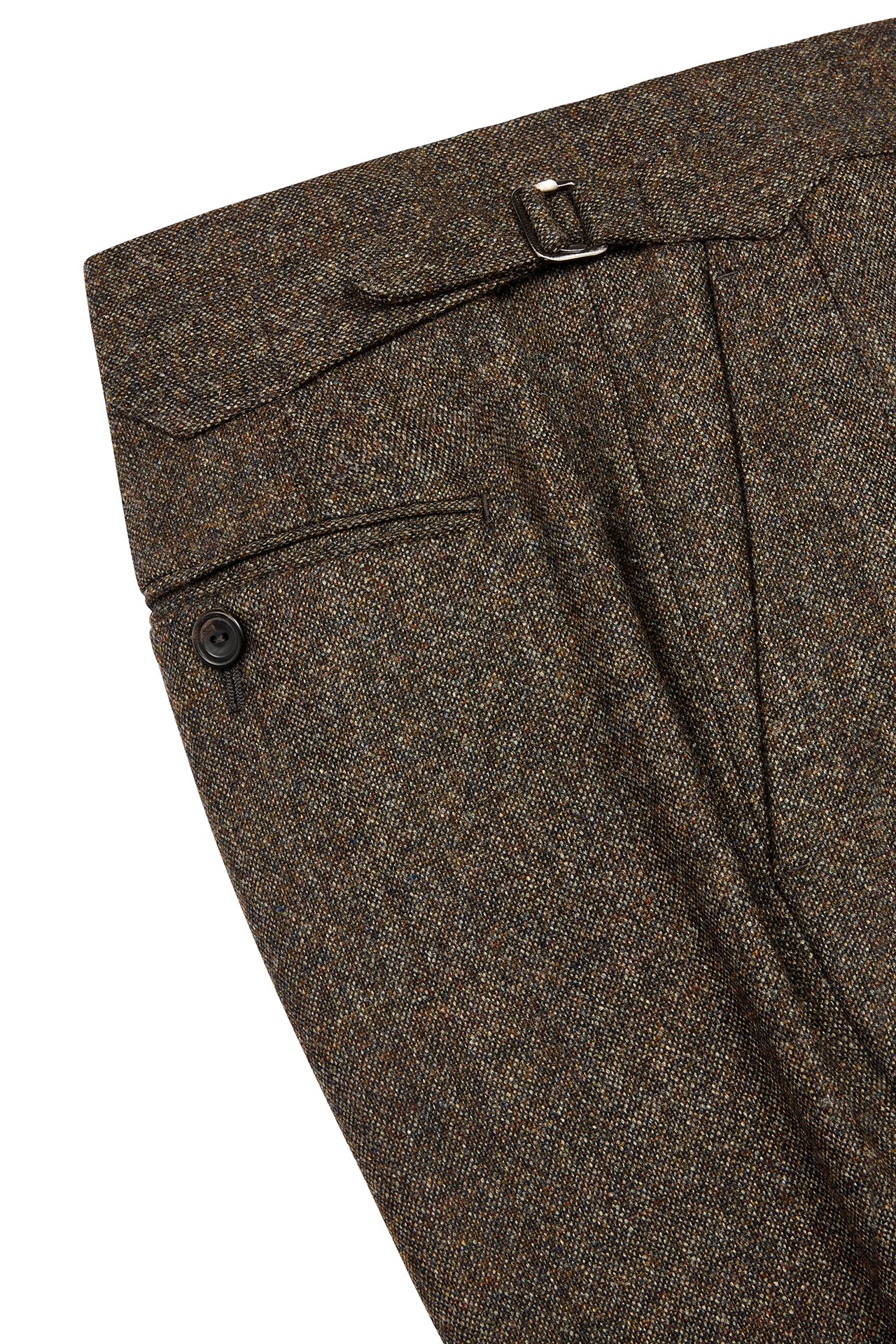 Brown Tweed Single Breasted Suit - Image 7