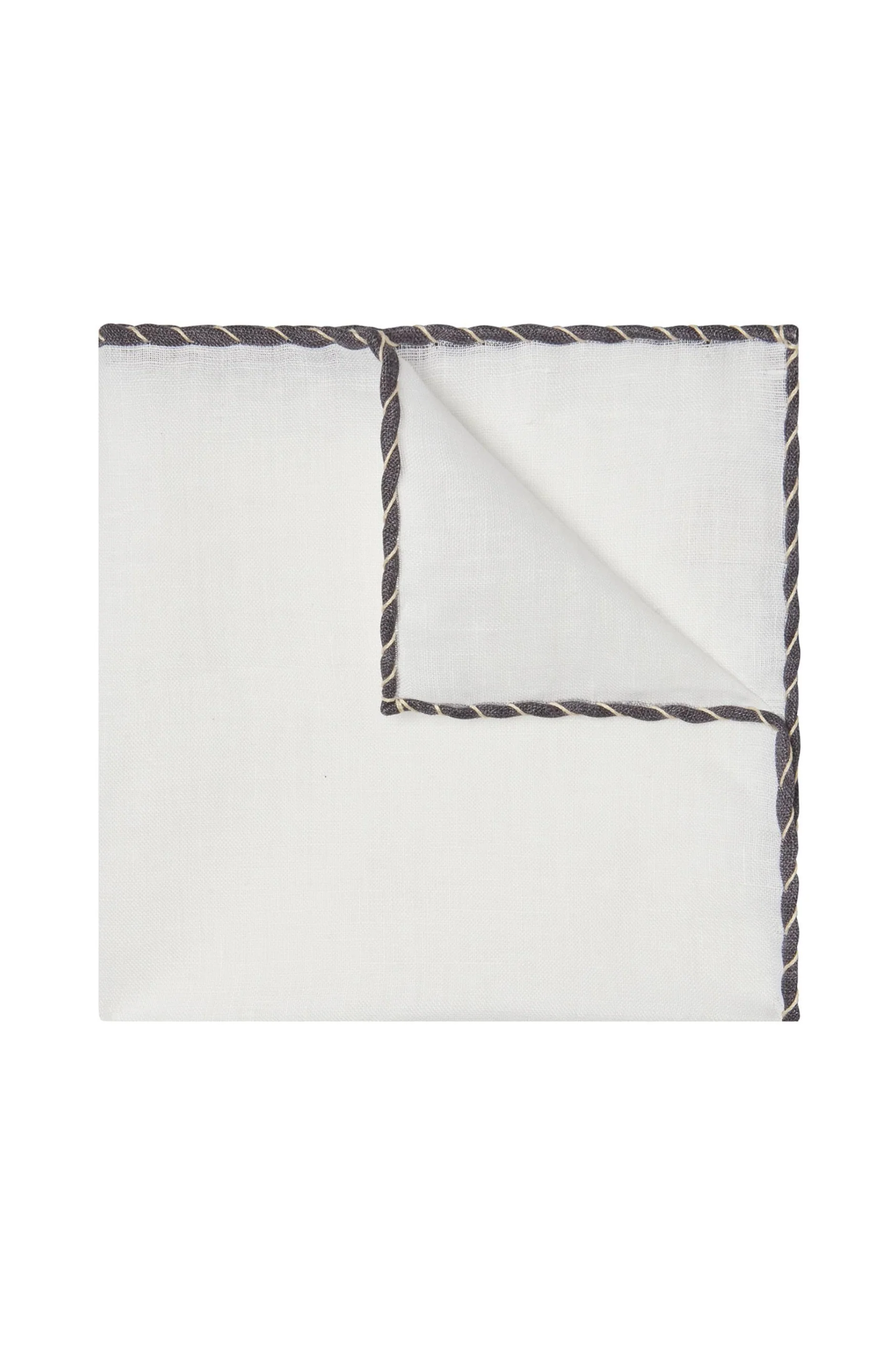 White Linen Pocket square - Image 3