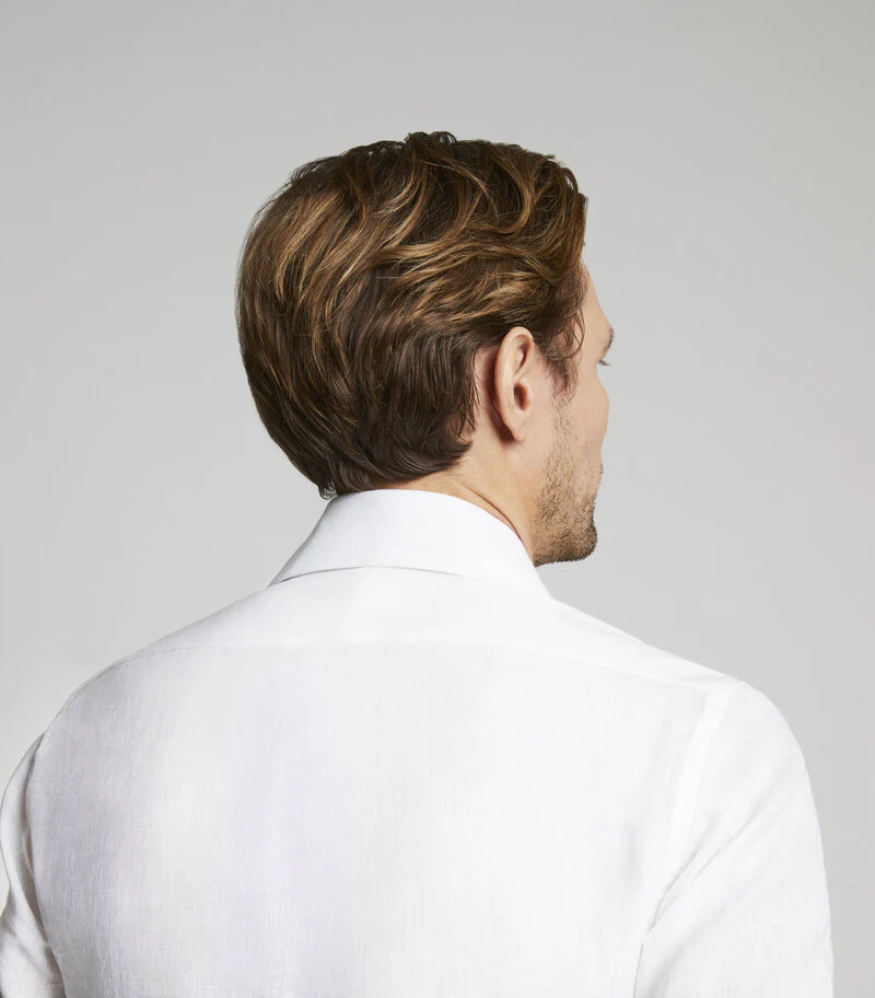 White Linen Single Cuff Shirt - Image 4